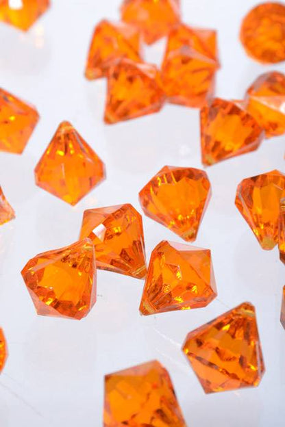 0.75" Acrylic Drop Orange Pkg/1lb