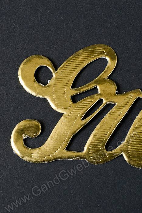 1.5" Large Paper "great" Gold Pkg/10