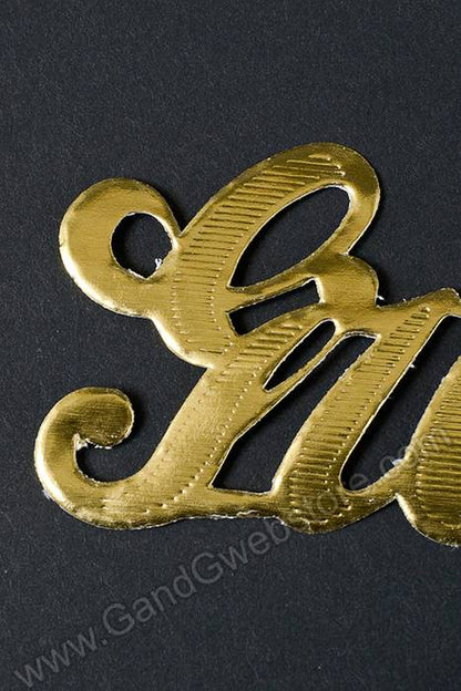 1.5" Large Paper "great" Gold Pkg/10
