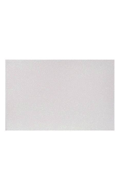 16 X 24" Eva Glitter Foam Large Sheets White Pkg/5