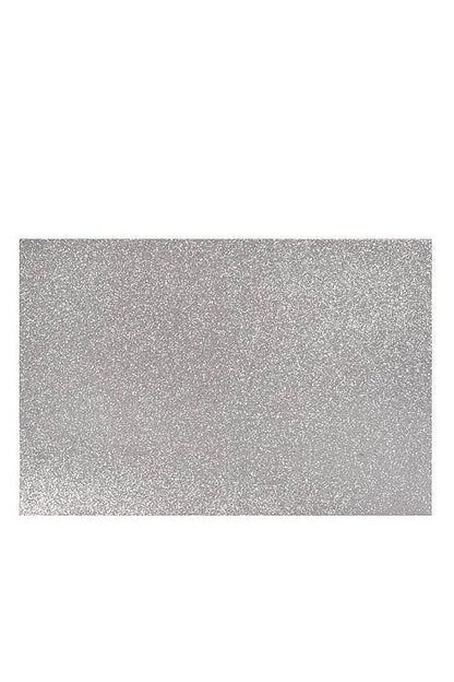 16 X 24" Eva Glitter Foam Large Sheets Silver Pkg/5