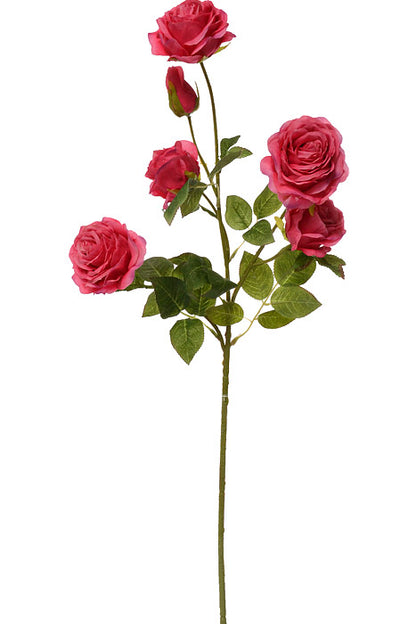 26" Silk Rose Spray Hot Pink