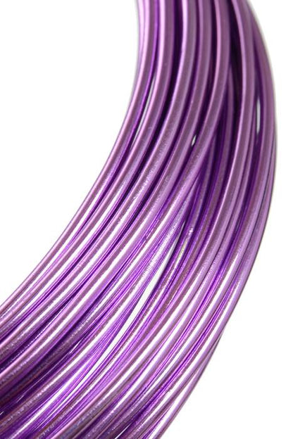 2mm X 10yds Aluminium Wire Lavender