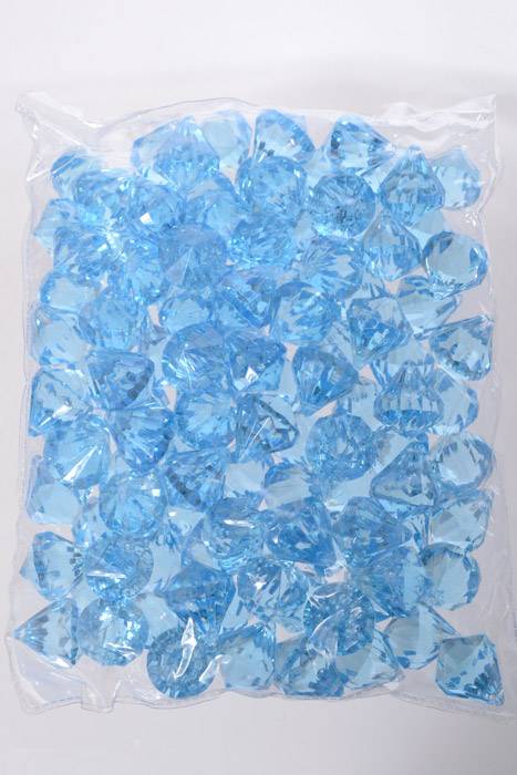 0.75" Acrylic Drop Light Blue Pkg/1lb