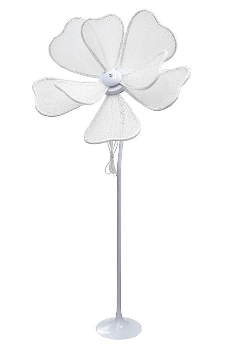 Lamp Flower Stand White Set/4