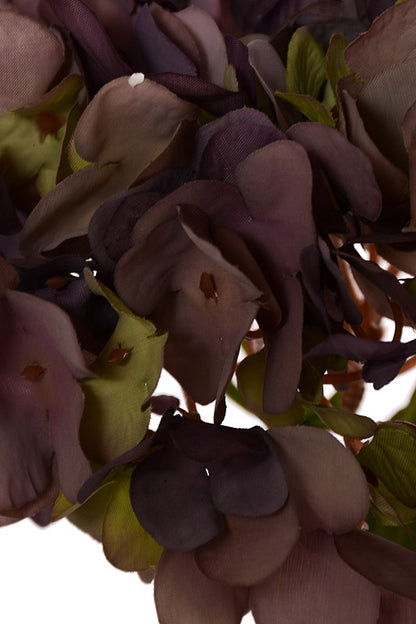 13.75" Silk Hydrangea Spray Purple
