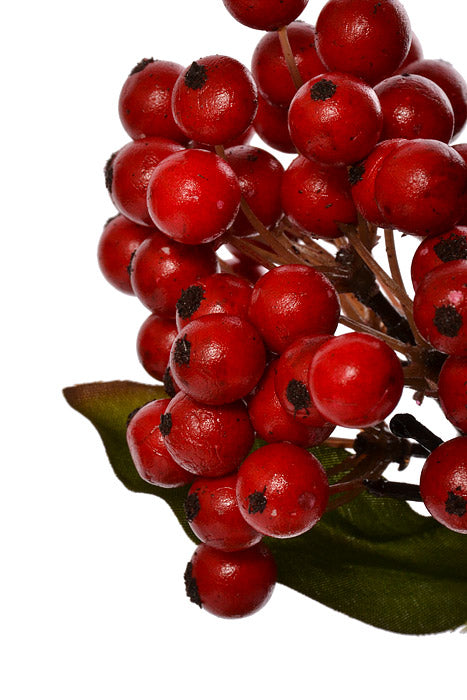 11.5" Plastic Berry Bundle Red