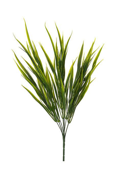 20" Plastic Grass Bush Green