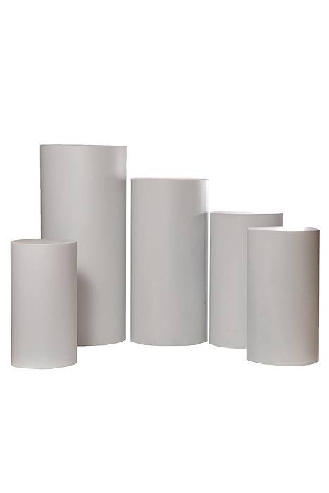 20/21.5/23.5/29.5/35.5" Metal Pedestal White