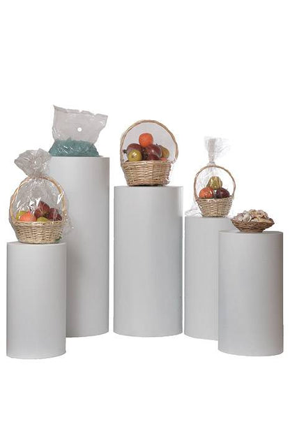 20/21.5/23.5/29.5/35.5" Metal Pedestal White