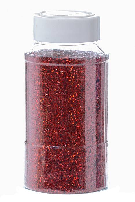 16oz X 0.035" Lazer Glitter Red