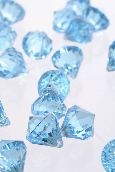 0.75" Acrylic Drop Light Blue Pkg/1lb