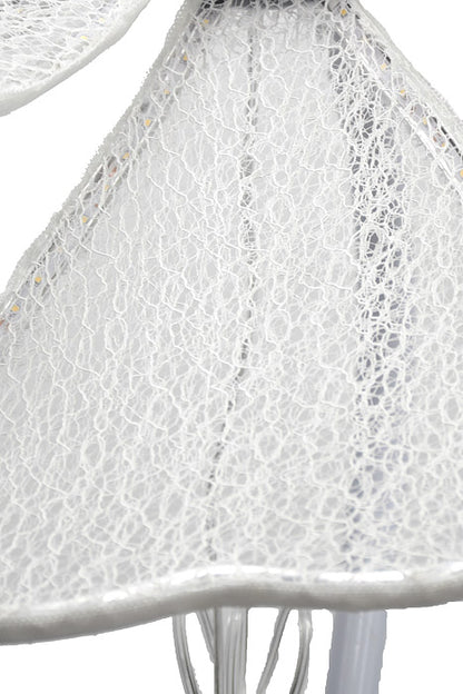 Lamp Flower Stand White Set/4