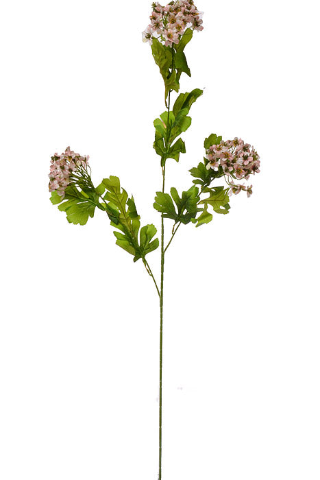 38.5" Silk Kalanchoe Flower Spray Light Pink