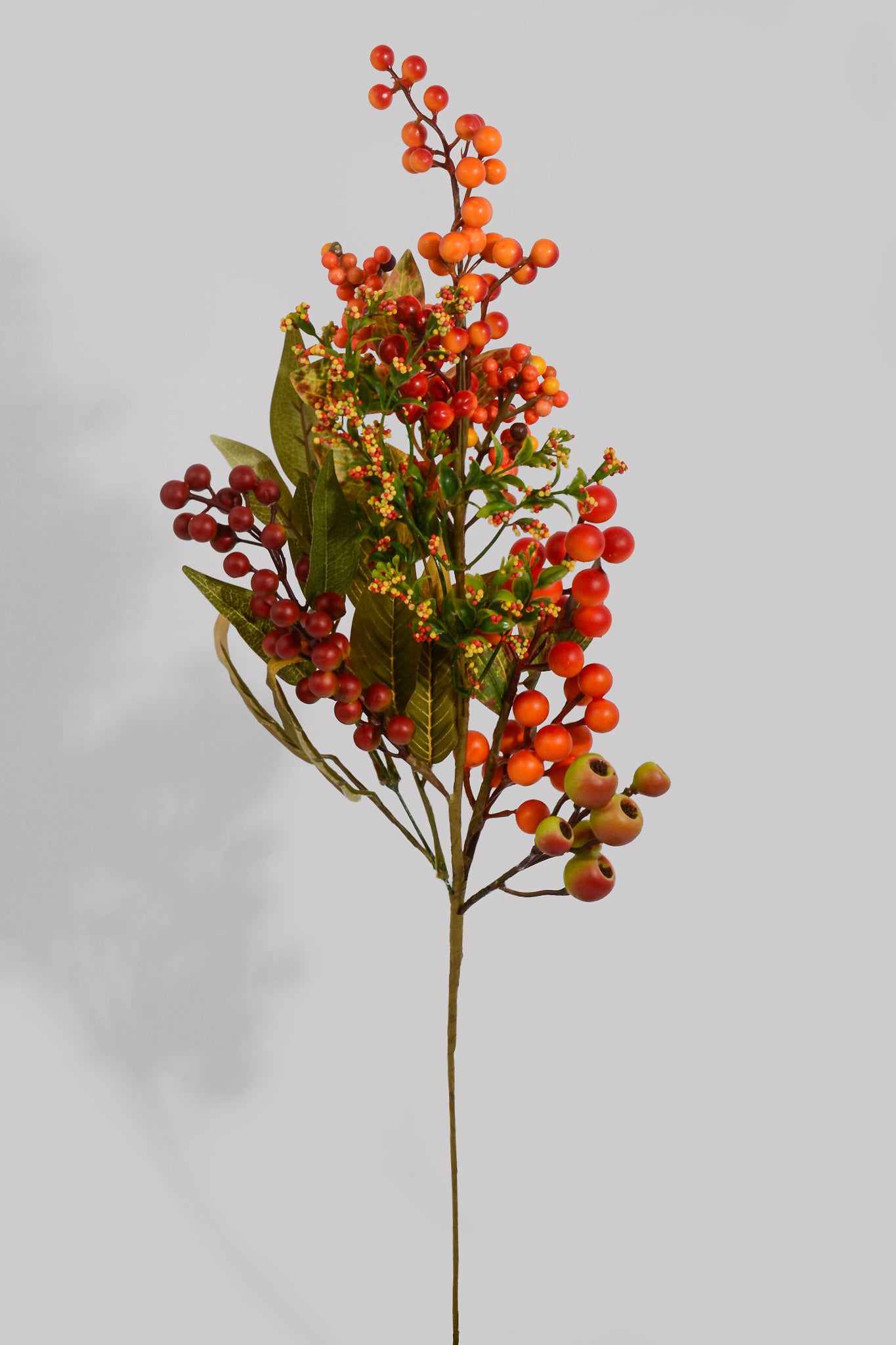 28" Artificial Mix Berry Spray Orange/Green