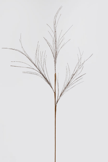 42" Wispy Pine Spray Snow Natural