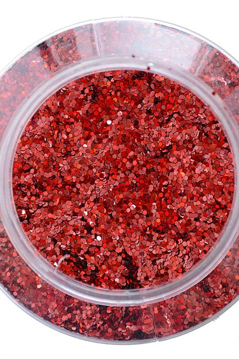 16oz X 0.035" Lazer Glitter Red