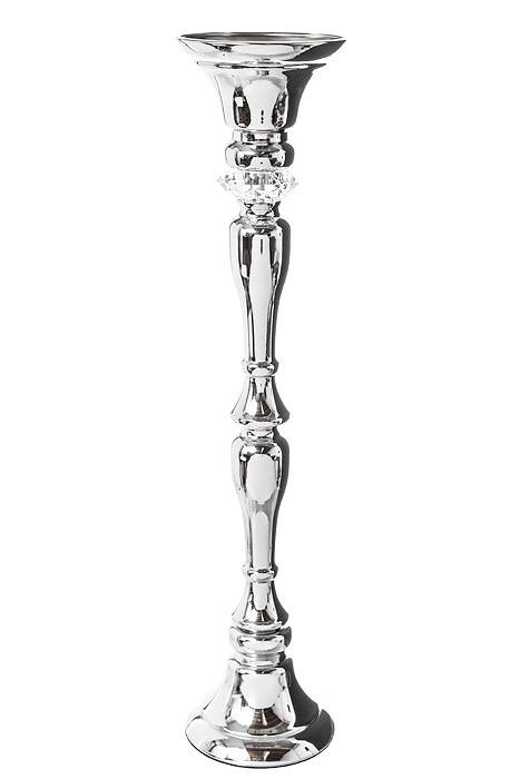 27.5" Metal Bouquet Stand W/rhinestone Silver
