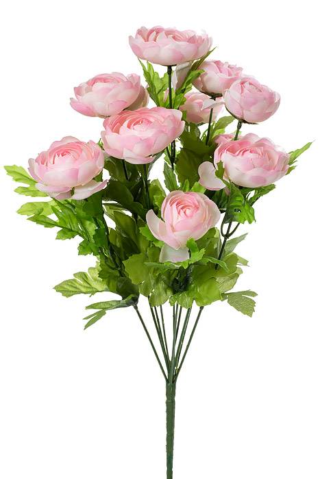 17.5&quot; Silk Ranunculus Bush Pink