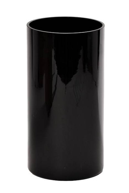 6" X 12" Cylinder Vase Black