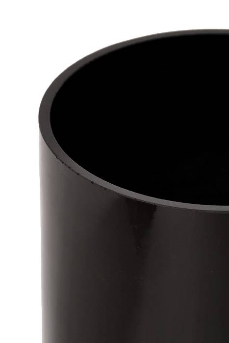 6" X 12" Cylinder Vase Black