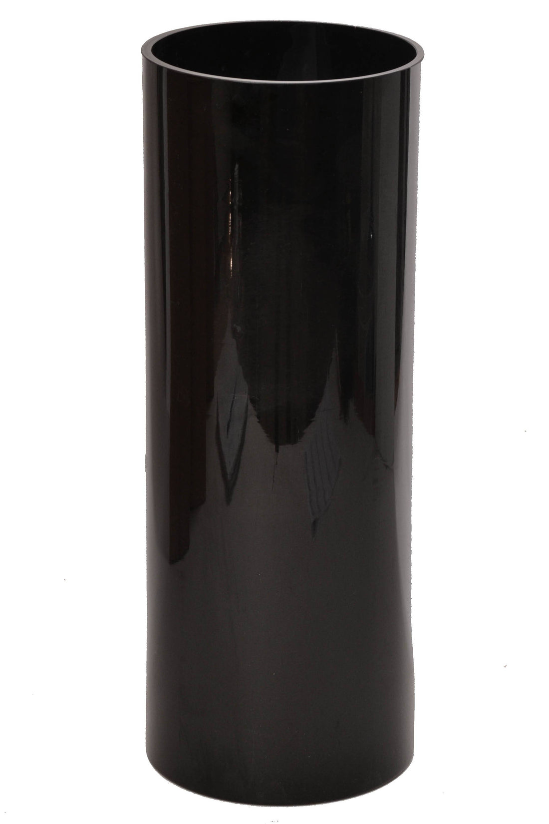 6" X 16" Cylinder Vase Black