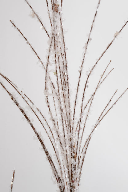 42" Wispy Pine Spray Snow Natural