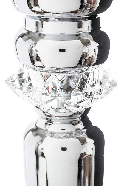 27.5" Metal Bouquet Stand W/rhinestone Silver