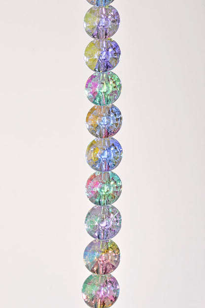 27" Christmas Jewels Spray Iridescent Clear Blue