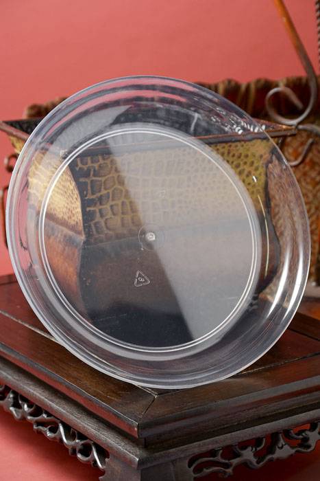 11" Plastic Low Pie Dish Clear Pkg/24