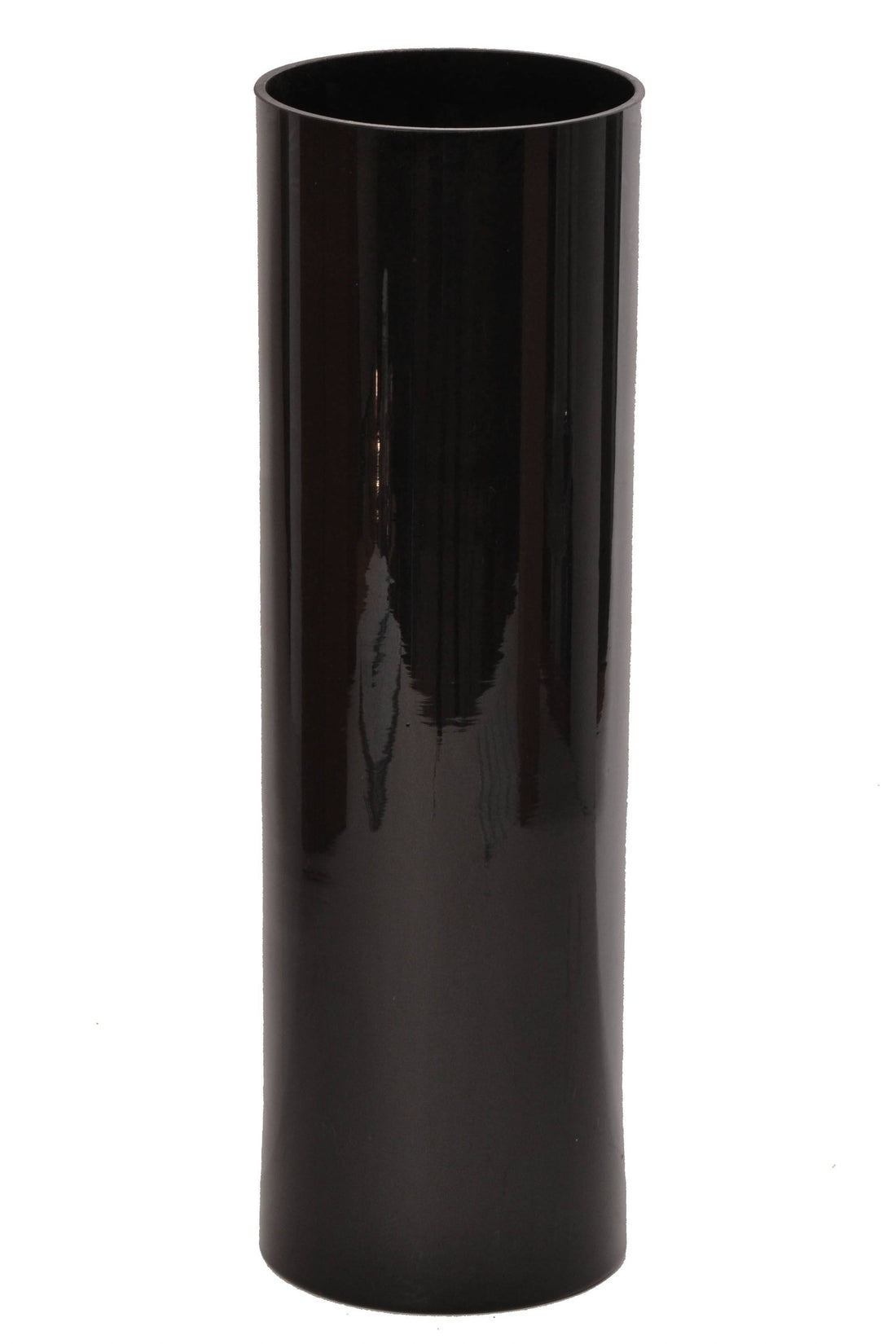 5" X 16" Cylinder Vase Black