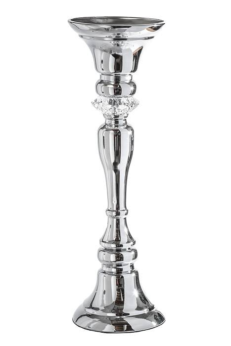 19&quot; Metal Bouquet Stand W/rhinestone Silver