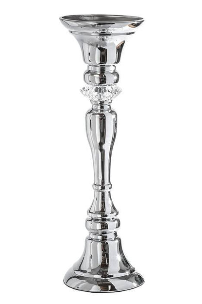 19&quot; Metal Bouquet Stand W/rhinestone Silver