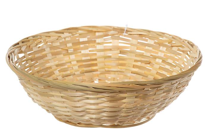 10" X 3" Round Bread Basket Natural Pkg/12