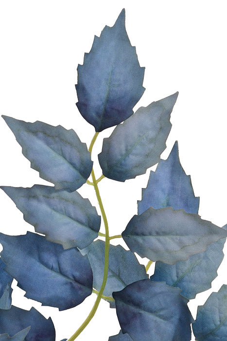 35.5" Birch Leaf Spray Blue