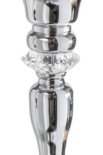 19&quot; Metal Bouquet Stand W/rhinestone Silver