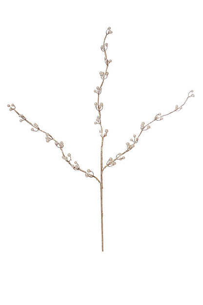 31.5&quot; Pearlized Bead Spray Champagne