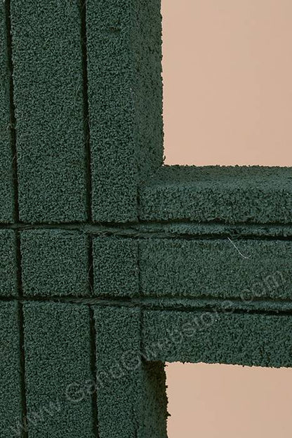 24&quot; Reinforced Styrofoam Cross Green