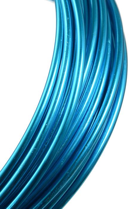 3mm X 10yds Aluminium Wire Turquoise