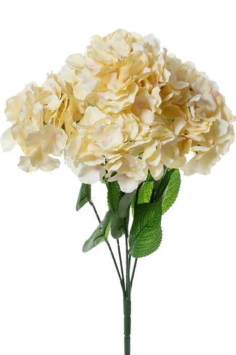 21.5" Silk Hydrangea Bush Champagne