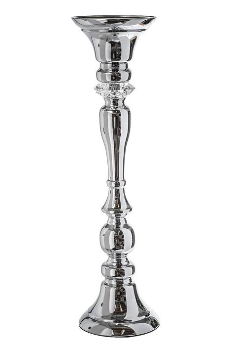 23&quot; Metal Bouquet Stand W/rhinestone Silver