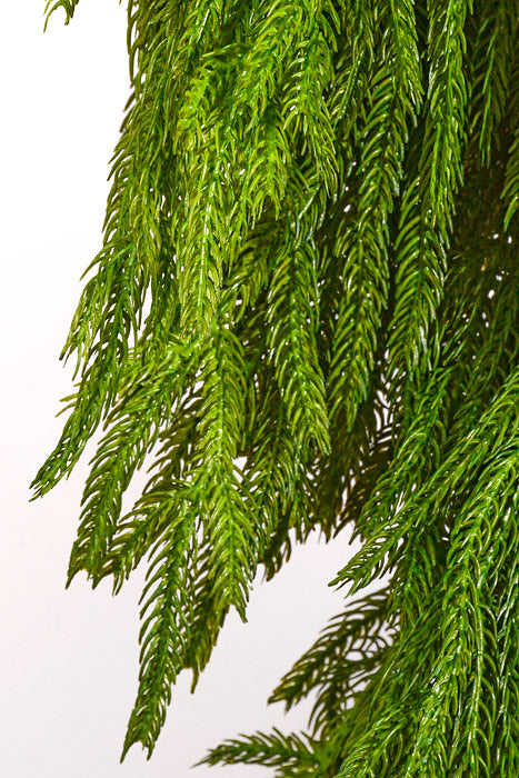 72&quot; x 16&quot; Artificial Natural Touch Norfolk Pine Garland Green