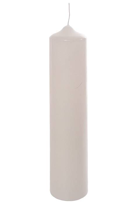 2" X 9" Patrician Pillar Candle White