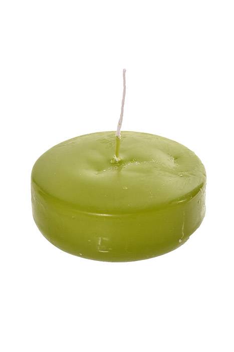 3" Disc Floating Candle Fresh Green