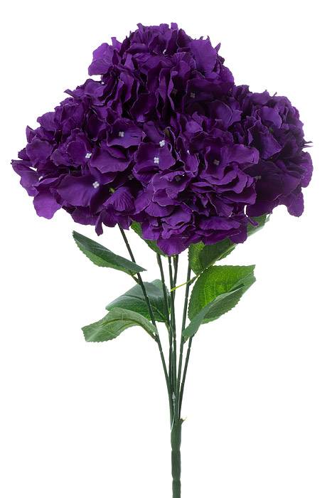 21.5" Silk Hydrangea Bush Purple