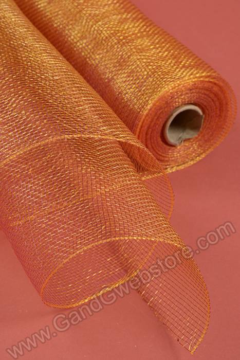 21" X 10yds Polyproplene Plastic Mesh Plum/gold