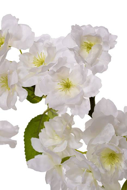 31" Silk Cherry Blossom Spray White