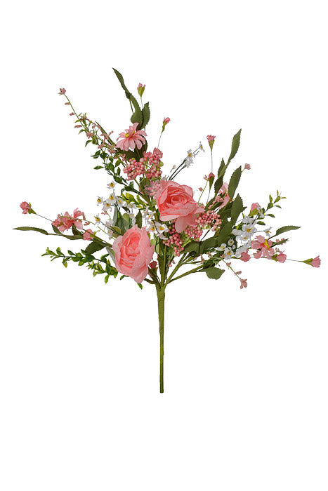 21" Silk Ranunculus Daisy Bush Coral