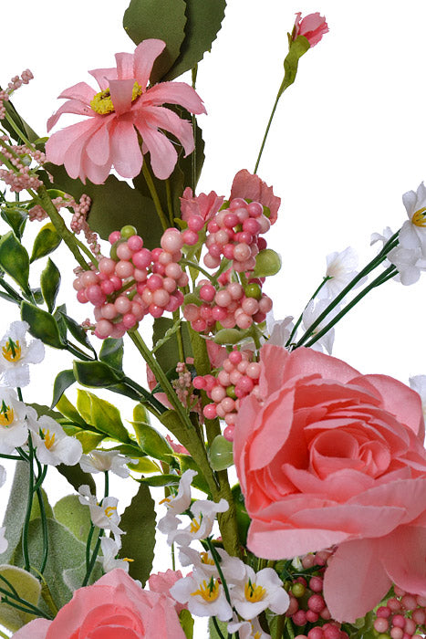 21" Silk Ranunculus Daisy Bush Coral