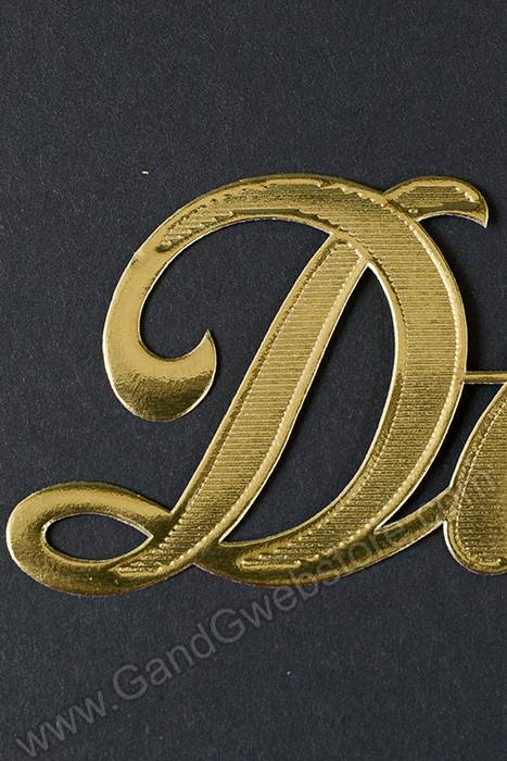 2" Large Paper "darling" Gold Pkg/10